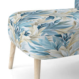 Coastal Neutrals Tropical Pattern - Upholstered Tropical Accent Chairs