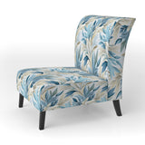 Coastal Neutrals Tropical Pattern - Upholstered Tropical Accent Chairs