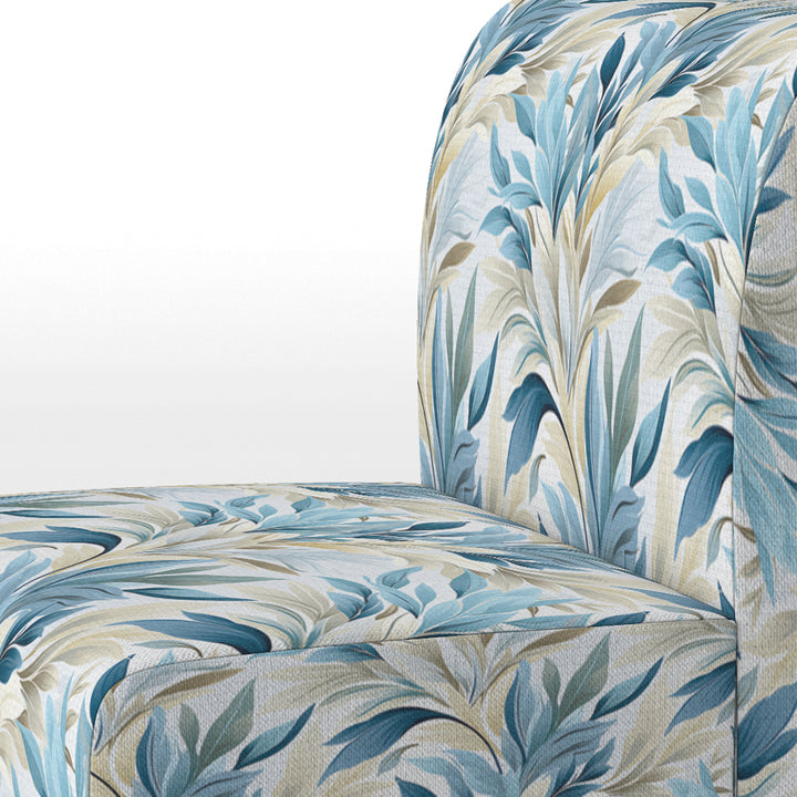 Coastal Neutrals Tropical Pattern - Upholstered Tropical Accent Chairs