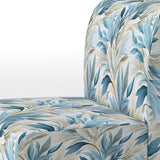 Coastal Neutrals Tropical Pattern - Upholstered Tropical Accent Chairs