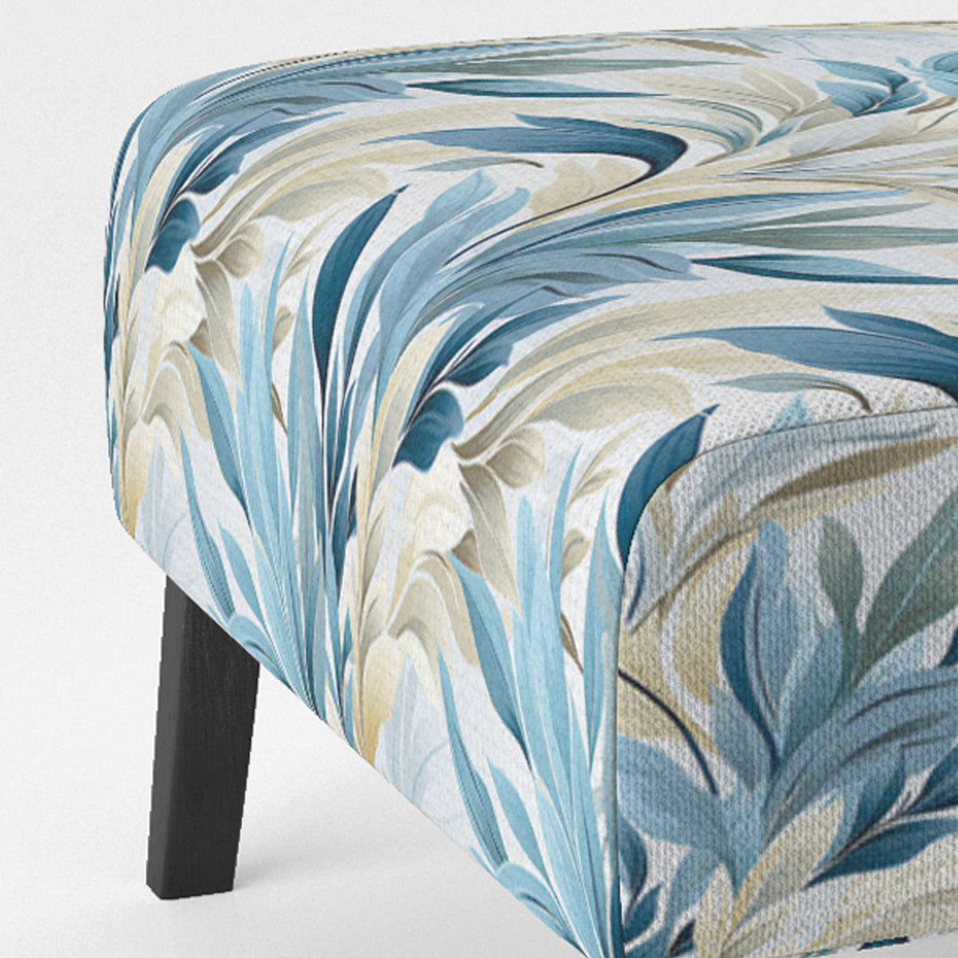 Coastal Neutrals Tropical Pattern - Upholstered Tropical Accent Chairs