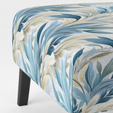 Coastal Neutrals Tropical Pattern - Upholstered Tropical Accent Chairs