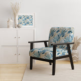 Coastal Neutrals Tropical Pattern - Upholstered Tropical Accent Chairs