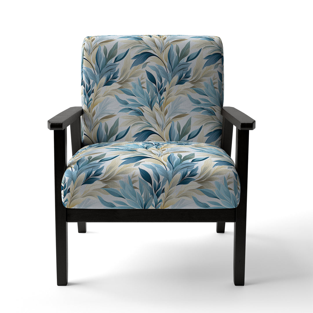 Coastal Neutrals Tropical Pattern - Upholstered Tropical Accent Chairs