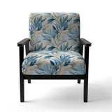 Coastal Neutrals Tropical Pattern - Upholstered Tropical Accent Chairs