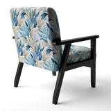 Coastal Neutrals Tropical Pattern - Upholstered Tropical Accent Chairs