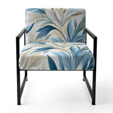 Coastal Neutrals Tropical Pattern - Upholstered Tropical Accent Chairs