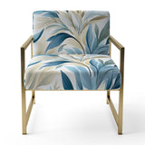 Coastal Neutrals Tropical Pattern - Upholstered Tropical Accent Chairs