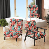Coral Serenade Tropical Pattern - Tropical Arm Chair