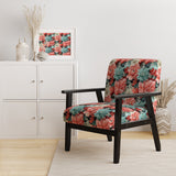 Coral Serenade Tropical Pattern - Tropical Arm Chair