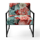 Coral Serenade Tropical Pattern - Tropical Arm Chair
