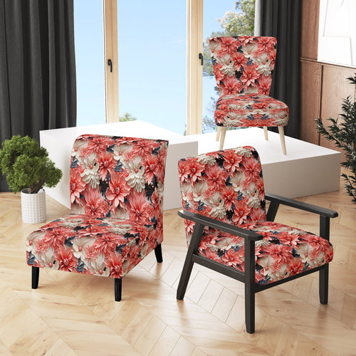 Coral Twilight Iv Tropical Pattern - Tropical Arm Chair