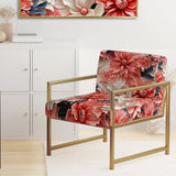 Coral Twilight Iv Tropical Pattern - Tropical Arm Chair