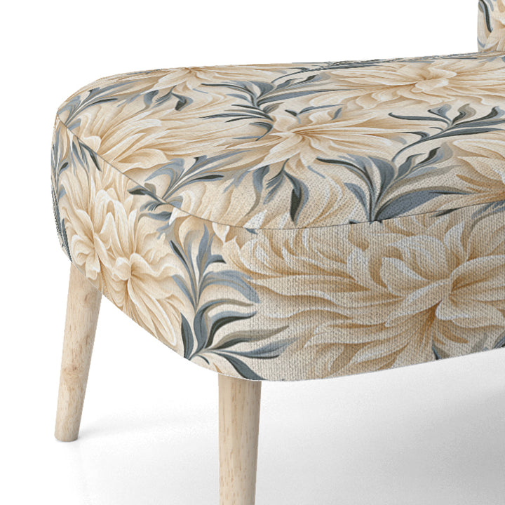 Driftwood Elegance Tropical Pattern - Tropical Accent Side Chair