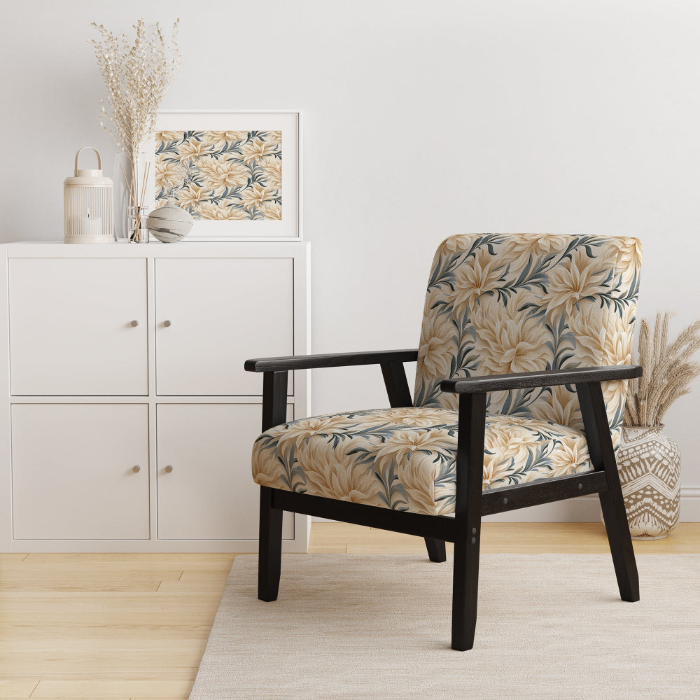 Driftwood Elegance Tropical Pattern - Tropical Accent Side Chair