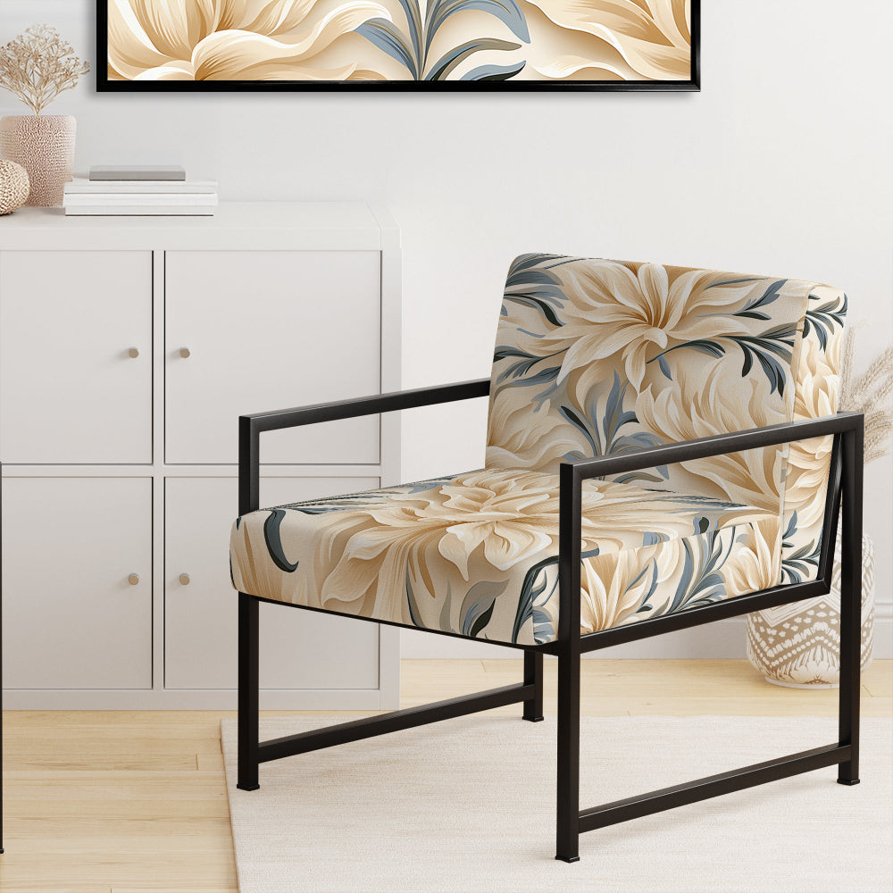 Driftwood Elegance Tropical Pattern - Tropical Accent Side Chair