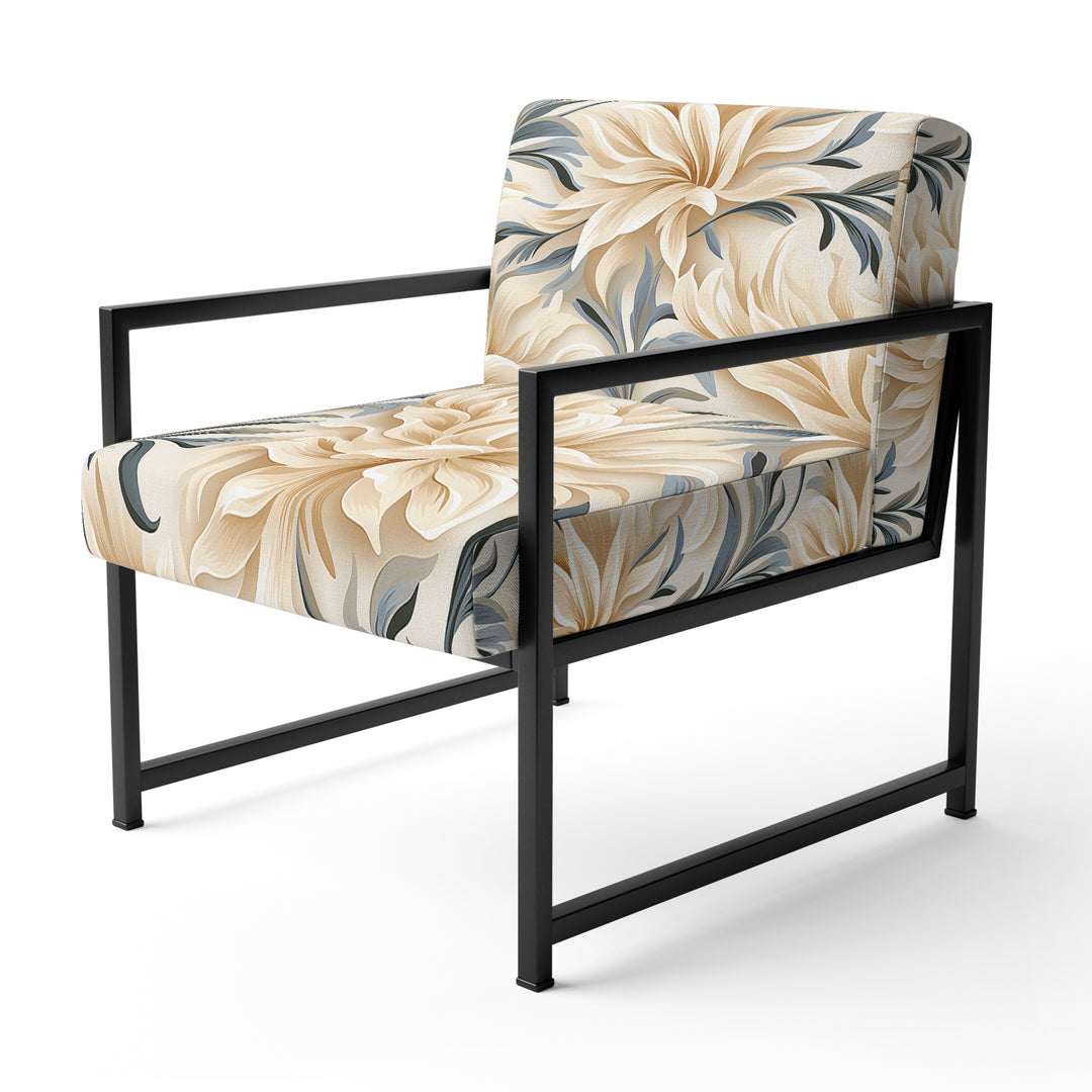Driftwood Elegance Tropical Pattern - Tropical Accent Side Chair
