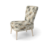 Driftwood Zen Tropical Pattern - Tropical Accent Slipper Chair