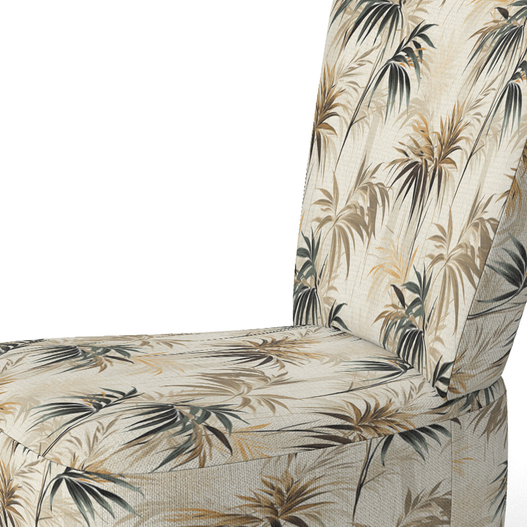 Driftwood Zen Tropical Pattern - Tropical Accent Slipper Chair