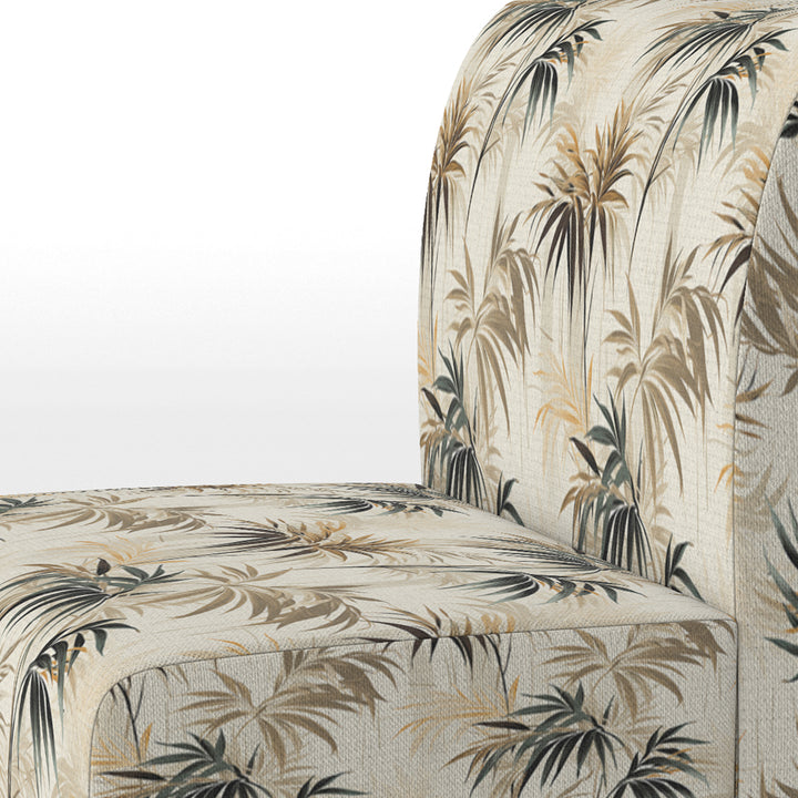Driftwood Zen Tropical Pattern - Tropical Accent Slipper Chair