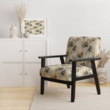 Driftwood Zen Tropical Pattern - Tropical Accent Slipper Chair