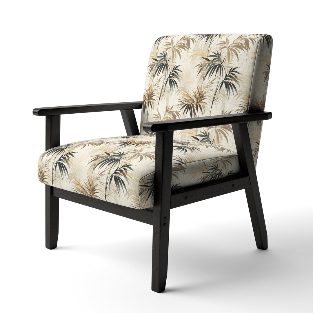 Driftwood Zen Tropical Pattern - Tropical Accent Slipper Chair