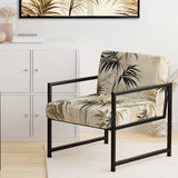 Driftwood Zen Tropical Pattern - Tropical Accent Slipper Chair