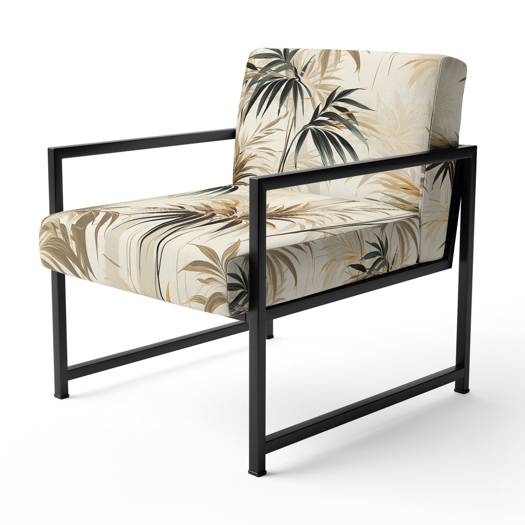 Driftwood Zen Tropical Pattern - Tropical Accent Slipper Chair