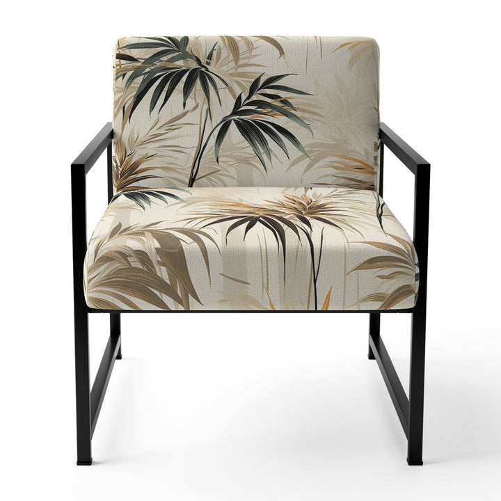 Driftwood Zen Tropical Pattern - Tropical Accent Slipper Chair