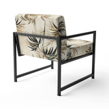 Driftwood Zen Tropical Pattern - Tropical Accent Slipper Chair