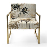 Driftwood Zen Tropical Pattern - Tropical Accent Slipper Chair