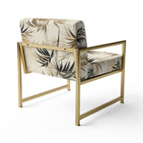 Driftwood Zen Tropical Pattern - Tropical Accent Slipper Chair