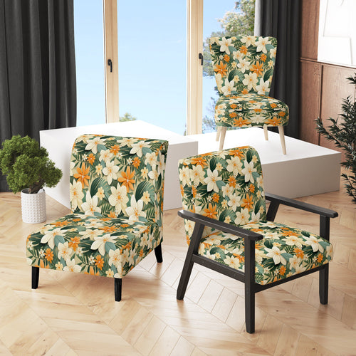 Mango Bloom Tropical Pattern - Tropical Accent Side Chair