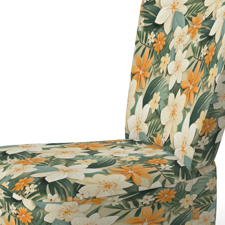 Mango Bloom Tropical Pattern - Tropical Accent Side Chair