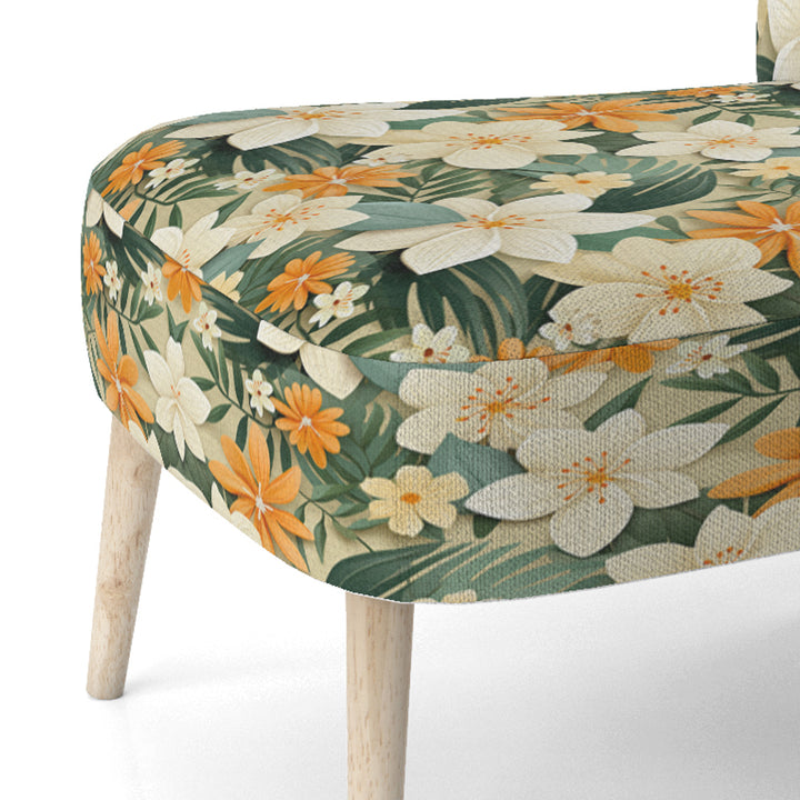 Mango Bloom Tropical Pattern - Tropical Accent Side Chair