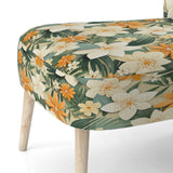 Mango Bloom Tropical Pattern - Tropical Accent Side Chair