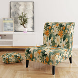 Mango Bloom Tropical Pattern - Tropical Accent Side Chair