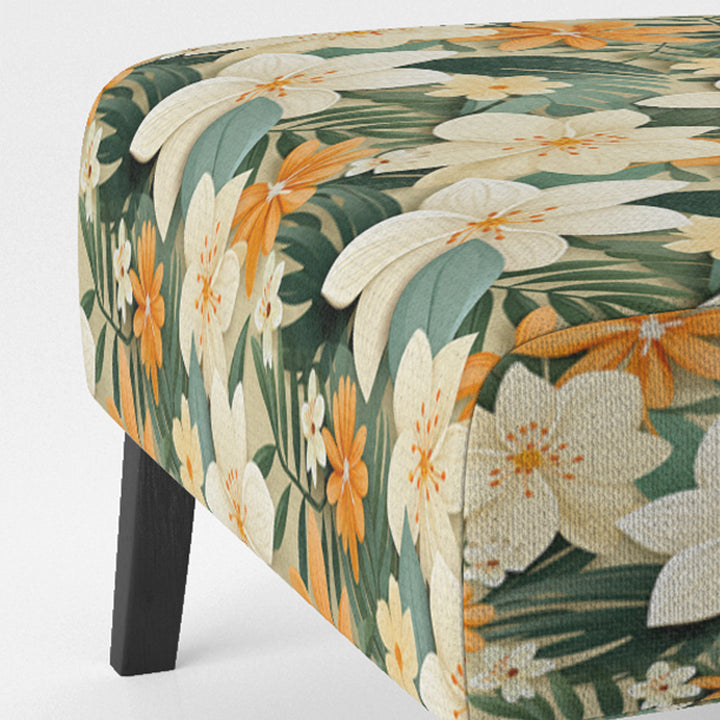 Mango Bloom Tropical Pattern - Tropical Accent Side Chair