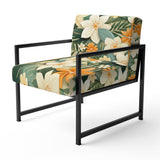 Mango Bloom Tropical Pattern - Tropical Accent Side Chair