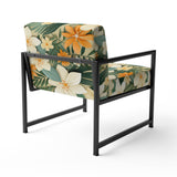 Mango Bloom Tropical Pattern - Tropical Accent Side Chair