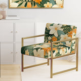 Mango Bloom Tropical Pattern - Tropical Accent Side Chair