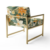 Mango Bloom Tropical Pattern - Tropical Accent Side Chair