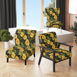 Monstera Magic Tropical Pattern - Upholstered Tropical Accent Chairs