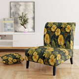 Monstera Magic Tropical Pattern - Upholstered Tropical Accent Chairs