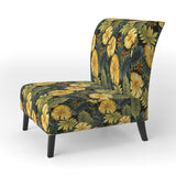 Monstera Magic Tropical Pattern - Upholstered Tropical Accent Chairs