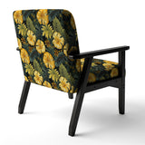 Monstera Magic Tropical Pattern - Upholstered Tropical Accent Chairs