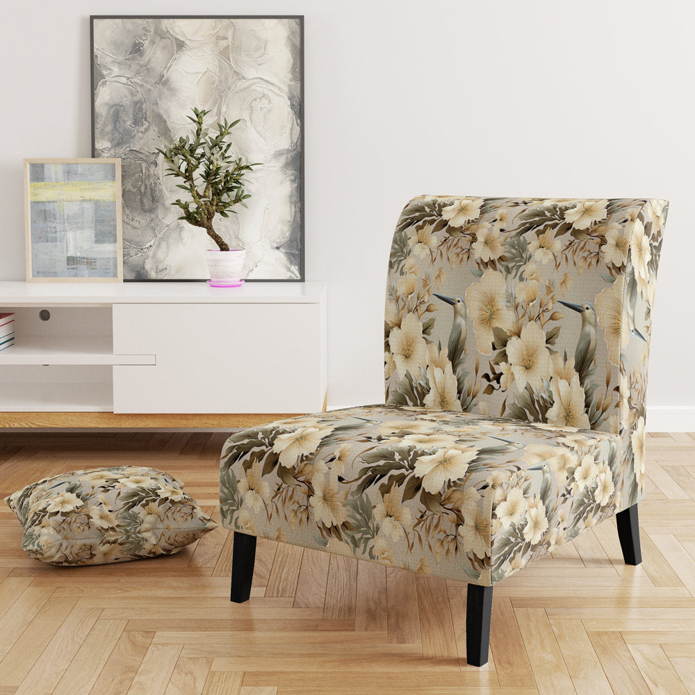 Natural Tranquility Tropical Pattern - Tropical Arm Chair