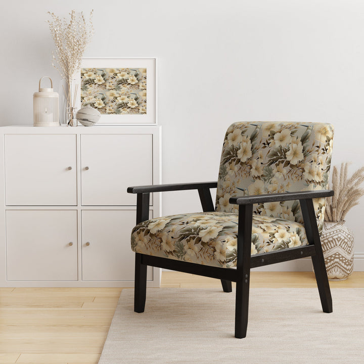 Natural Tranquility Tropical Pattern - Tropical Arm Chair