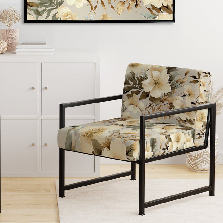 Natural Tranquility Tropical Pattern - Tropical Arm Chair