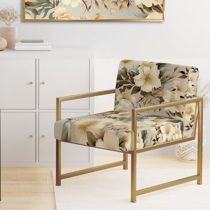 Natural Tranquility Tropical Pattern - Tropical Arm Chair